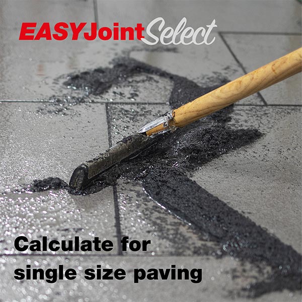 EASYJoint Select Calculator for a Single Paving Size